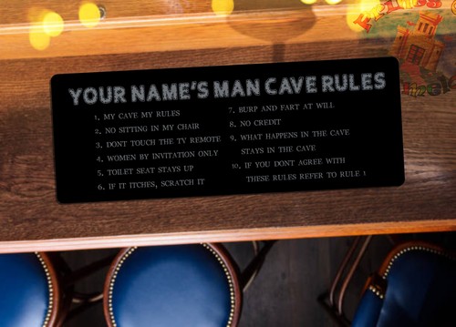 Personalised man cave - personalised,