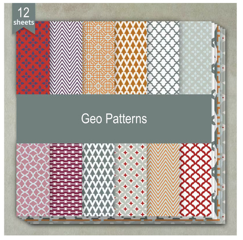 Geo patterns craft paper - patterns,