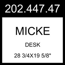 IKEA MICKE Desk Black-brown