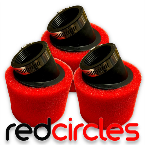Red 40mm angled pit bike - angled,