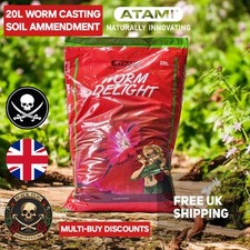 Worm Castings Vermicompost Soil Cond. Organic Fertilizer Worm Delight ATAMI NPK