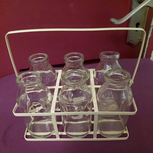 Vintage bottle basket with - bottle,