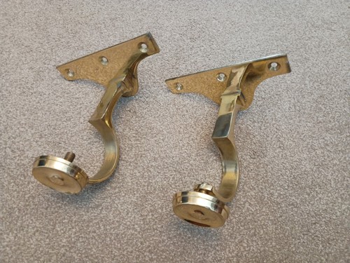 Solid brass heavy curtain pole - solid,