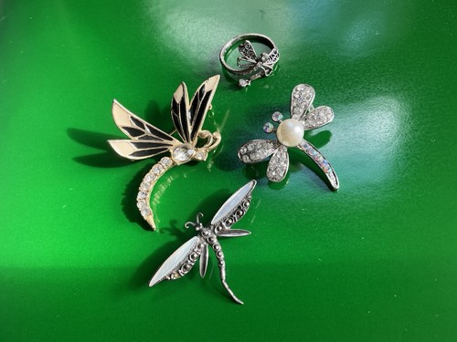 Vintage jewelry dragonfly - vintage,