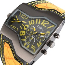 OULM Men's Quartz Watch Dual