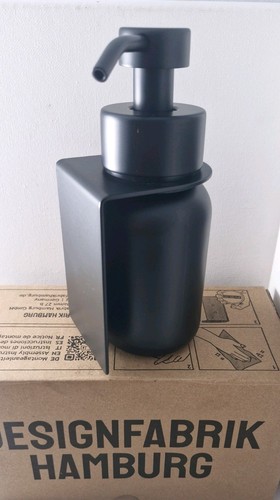 Wall mounted matt black soap - mounted,