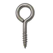 Vine Eye Hooks Screw In 20mm to 150mm Heavy Duty Stainless Steel Netting Ring