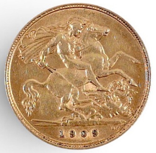 Gold half sovereign - half, coin
