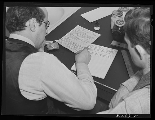Photo men writing desk - photo:men,