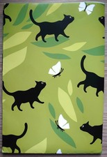 Wrapping Paper Black Cat with