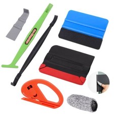 7*Vinyl Wrap Applicator Squeegee Wrapping Decal Tool Felt Edge Glove Gasket Tuck
