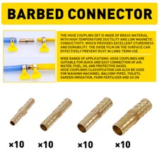 40Pcs Brass Straight Fuel Line