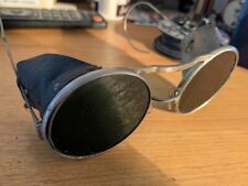 Wilson  Welding glasses GW stamp Green willson ? all metal frame steampunk