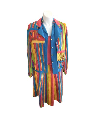 Vintage colorful piece skirt - colorful,