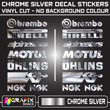 16 x MOTORCYCLE Decals Belly