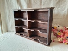 Vintage Haberdashery Pigeon holes Shelving wall shelf table top office hotel key