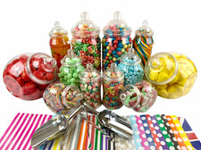 Jumbo plastic sweet jars - jumbo, 12
