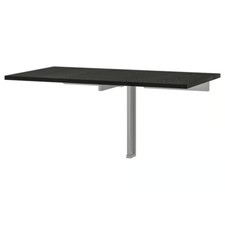 Brand NEW IKEA BJURSTA Wall-mounted FOLDING Drop-Leaf Table / Brown-Black