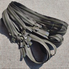 YKK tent zips large strong, double sided slider, khaki, 60" long, lot of 5