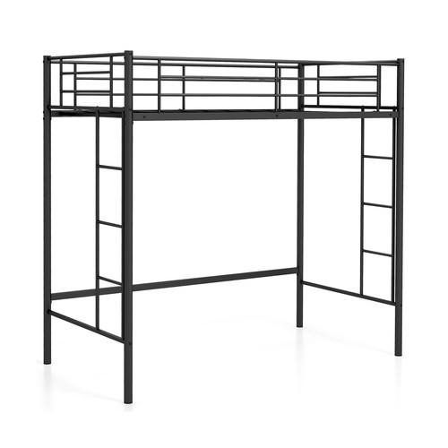 Gymax metal loft - loft, bed
