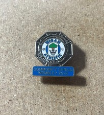 WIGAN ATHLETIC RARE 2013 COMMUNITY SHIELD ENAMEL FOOTBALL SUPPORTERS BADGE