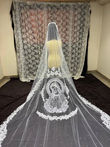 Mantilla bride veil - mantilla, virgin
