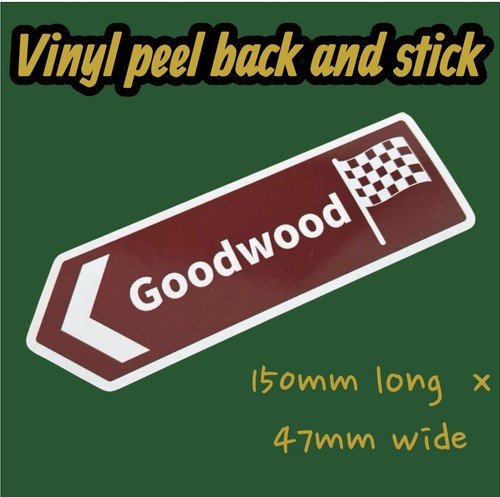 Goodwood circut retro sticker - goodwood,