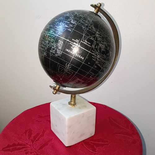 Vintage world globe - world, black