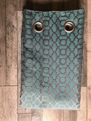 Next woven geometric teal - woven,