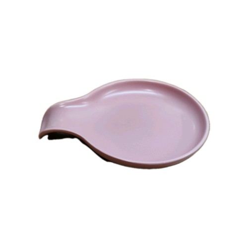 Peach ceramic spoon - (coloured),