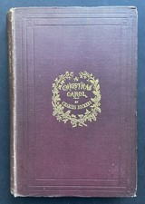 CHARLES DICKENS A Christmas Carol | Chapman & Hall. 4 Hand Coloured Plates