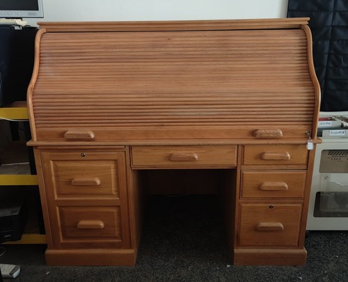 Solid oak roll top - solid, roll-top