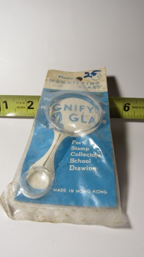 Vintage plastic magnifying - vintage,