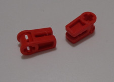 Lego Technic 49283 - 6263067 Wire Clip Cross Hole Red x2