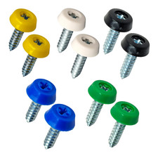 10x Number Plate Screws Fixing
