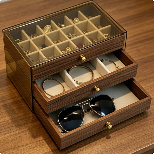 Walnut wood jewelry - walnut,