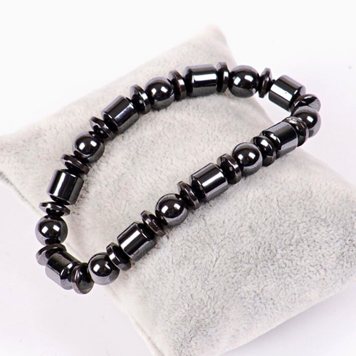 Black magnetic therapy bead - black,