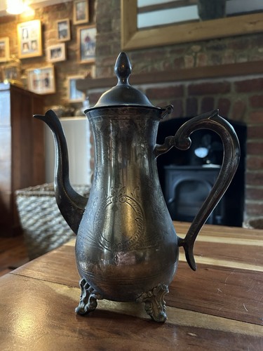Vintage epns coffee tea pot - vintage,