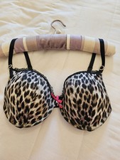 Ultimo Size 34E Plunge balcony Underwired Bra  Animal print. VGC 