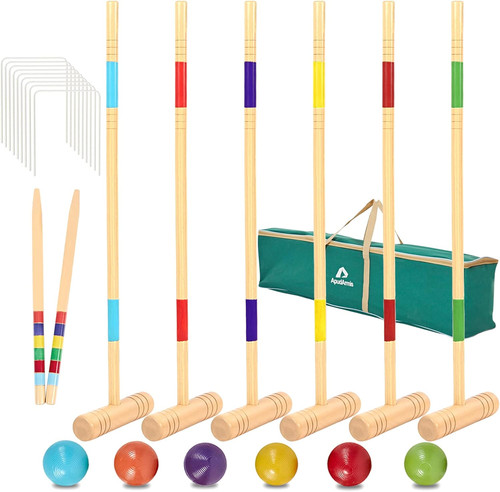 32in six player croquet - six,