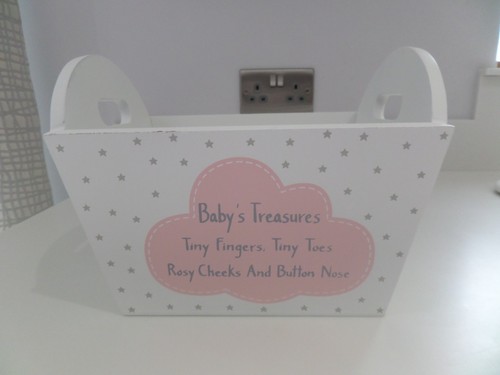 Pink white wooden - wooden, baby