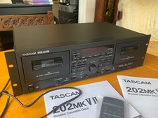 Tascam 202MKVII Twin Cassette Deck With USB Output And Pitch Control