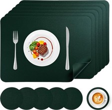 APLKER Placemats Set of 6,Faux