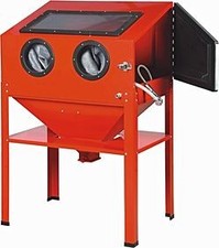 Large Sand Blasting Cabinet With Sand Blasting Gun - 220 Litre