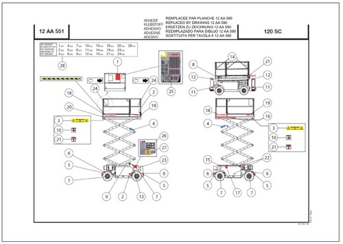 Manitou 120 parts catalog - 120,
