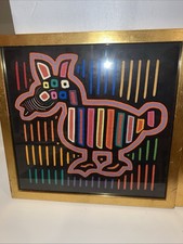 Vintage Kuna Mola Folk Fabric
