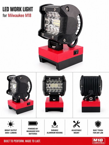 Led worklight for milwaukee - led,