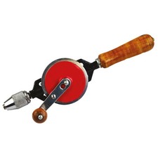 Rolson Hand Drill Double Pinion 1/4'' Chuck Wooden Handle Drilling Crank