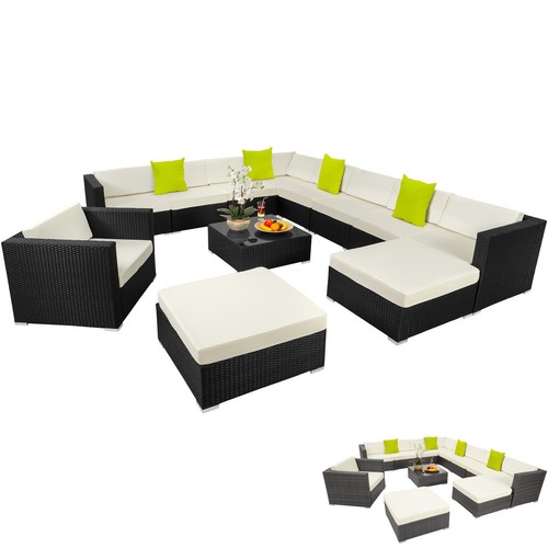 Rattan garden corner sofa - garden,