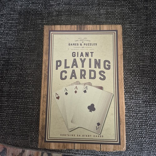 Giant playing cards - playing,